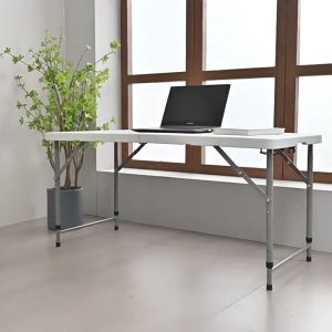 Folding Table 4FT /6FT Folding Half Table Portable Outdoor Folding Table Dining Table Office Chair