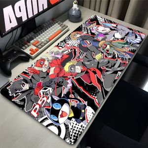 Hot Game Mouse Pads Laptop Black And White Manga Keyboard Rug XXL PC P-persona 5 Gaming Desk Mat Amamiya Ren Cool Anime Mousepad