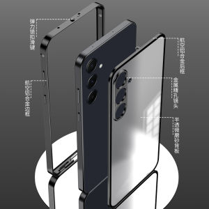 360 bảo hiểm đầy đủ vỏ cho Oppo RENO 13 14 Pro một mặt Ốp lưng kim loại Bộ bảo vệ điện thoại trường hợp một nút công tắc