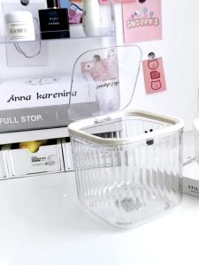 ถังขยะตั้งโต๊ะ พร้อมฝาปิด ขนาดเล็ก ออแกไนเซอร์ตั้งโต๊ะ ถังขยะขนาดเล็ก