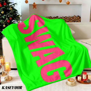 Beast Kingdom | Neon SWAG Winter Summer Flannel Blanket Throw Fleece Soft Fuzzy Plush Cozy Fleece Blankets for Sofa Ideal Gifts