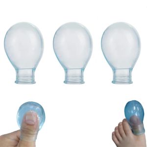 3Pcs Finger Protectors Toe Cover for Pedicures Bathing Manicures Nail Care Reusable Soaking Sleeves for Blister Calluse Pressure