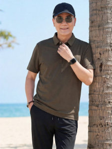 LAOYECHE | Summer New Short Sleeve Tencel Linen Cotton Polo Shirt