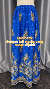 Hot sale new design new pattern Batik Rubber Waist Skirt (SEWED with elastic band) (Ready to Sew Rubber) Sesuai untuk pantang Kain Berpantang Bergetah Confinement Sarong Kain Batik Instant Basahan