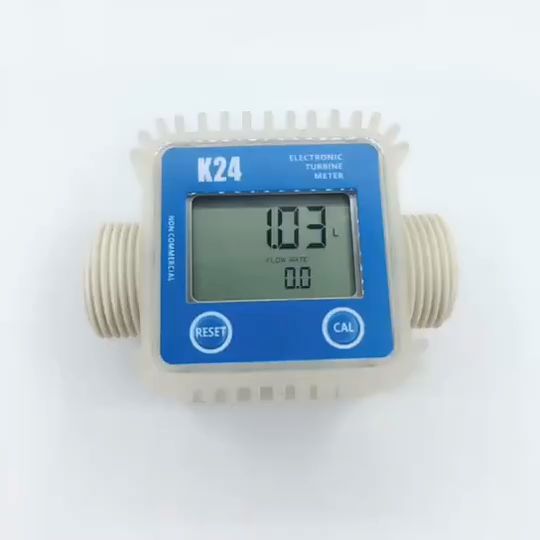 K24 Turbine Digital Flow Meter Fuel Diesel Air Solar Oil Minyak Diesel ...