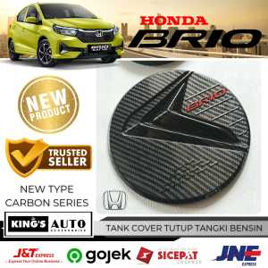 Kings - Tank Cover Tutup Tangki Bensin Honda Brio Carbon Glossy Tank Cover