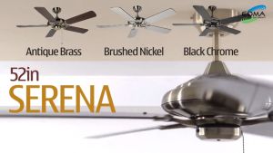 MT EDMA 52IN SERENA - KIPAS ANGIN GANTUNG PLAFON - 3 SPEED PULL CHAIN