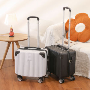 Durable Luggage Carry-On Suitcase 18 Inch Mini for Travel Women Fashionable ABS Material with Wheels And Zipper for Men And Women