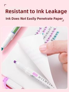 Zebra | Dual-tip Highlighter Marking Pen Coral Pink