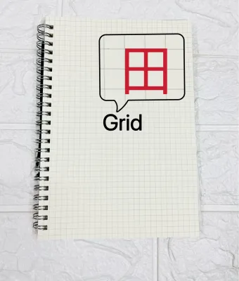 A6/A5/B5 Muji Style STANDARD Notebook with Garter (Grid Dotted Plain Line)/ notebook