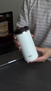 Tyeso French Press Coffee Cup Maker Press Tumbler Bottle Stainless Steel Vacuum Insulated Portable Coffee Mug BPA Free Outdoor