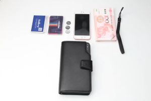 BAELLERRY Dompet Pria Wanita Panjang Bahan Kulit PU Leather Premium AS016-3