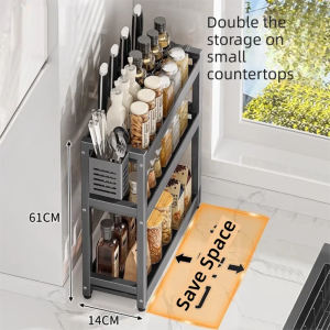 MEICHUWUYU | Slim Kitchen Spice Rack Narrow Design