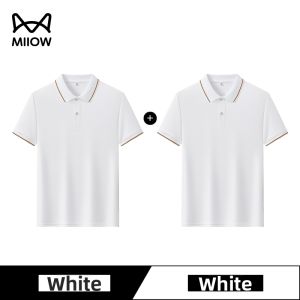 MiiOW | Mens Ice Silk Cooling Pique Polo Shirt Summer
