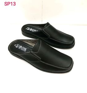 Dép sapo nam phom đẹp..da mềm mang êm chân..mẫu mới.. màu đen.. đế khâu sẵn rất chắc chắn