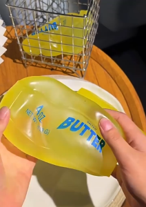 UNRAION Squishy Toy Simulation Butter Can Shape and Decompress Toys