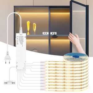 AC 220V-DC12V COB LED Under Cabinet LED Strip Wardrobe Light Door Control IR Proximity Sensor Controller LED Tape Kitchen Decor