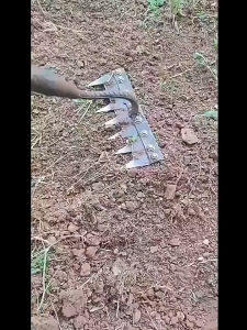 Heavy Duty Carbon Steel Garden Rake with Cutter Tooth | Multi Farming & Weed Removal Tool l Cangkul Rumput Tajak Bergigi