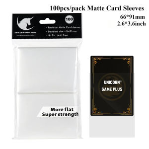 100PCS 66x91mm Matte Standard Size Card Sleeves TCG Trading Cards Protector For Tarot Shield Board Games Magical Cover PKM