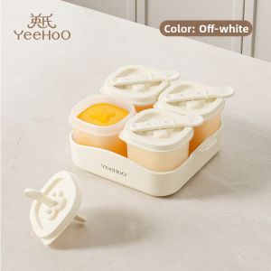 YeeHoO KIDS | Silicone Baby Food Storage Container with Freezing Compartments