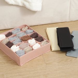 1PC-Underwear Organizer Cabinet Drawer Separator Box Organizer Socks Bra Belt Panties Storage Box Wardrobe Clothes Storage Organ