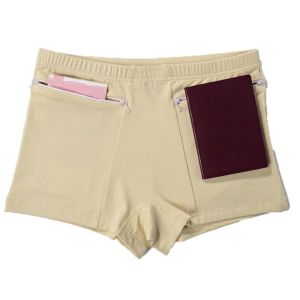 GOLFDIN With zipper Big Elastic Plus Size Lace Womens Shorts Ladies Underwear Safety Pants