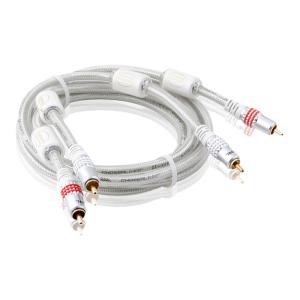 Choseal | Red and White 2 RCA Connector Stereo Audio Cable