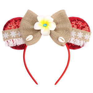 Disney Moana 2 Ear Headband for Adults Mickey Mouse Hairbands Women Fish hook Bow Hair Accessories Girls Kids Party Cosplay Gift