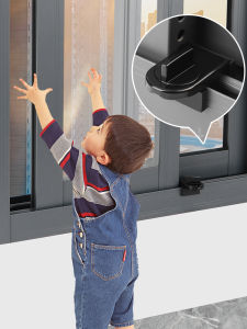 MONLEYTA | German Window Fixator Limiter Positioning Child Sliding Door Window Lock Safety Lock Glass Window Move Window Clip