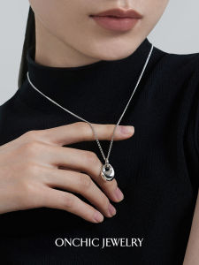 Silver Drop Necklace Womens Clavicle Chain Simple Luxury Minimalist Pendant Neck Chain Star OnChic Original Design Fashion Jewelry