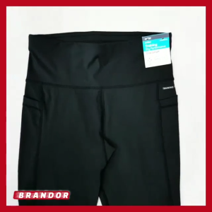 Brandor - Women Capris 7/8 - 2 Side Pocket - Legging Olahraga Wanita 7/8 By ANKO ( ANLG92 )