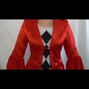 Anime Lady Jocer Women Clown Gaga Cosplay Costume Harley Outfit Women 2024 New Film Halloween Canarval Cosplay Dress Mask Suit