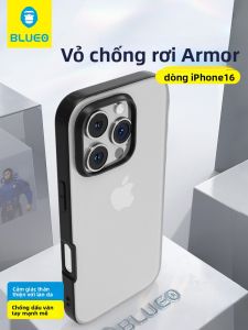 BLUEO | Anti-Shock Full-Cover Thin Transparent Case for iPhone16pro Black