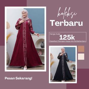 GAMIS TWILL ORY CAP MALAMAN KEKINIAN PREMIUM FASHION WANITA DRESS TERBARU BATIK PUTRI NURMA