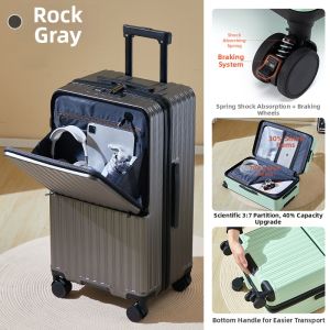 HanRui | Front Opening Expandable Suitcase 20 Inch
