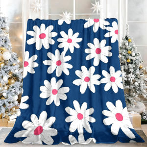 Beast Kingdom | Rust Flowers Design Cute Pattern Durable Comfortable Fade Resistant Bed Blanket Super Cozy for Cold Winter Nights Snuggling