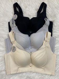 Comfortable Wireless Thin 3D Cup Bra Large Breast Appears Small Adjustable Underwear Cotton Lined U-Shaped Stand Cup Bra