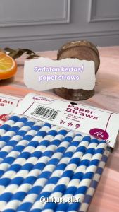Sedotan Kertas Tebal 21 cm & Warna-warni: Pilihan Ramah Lingkungan untuk E-commerce