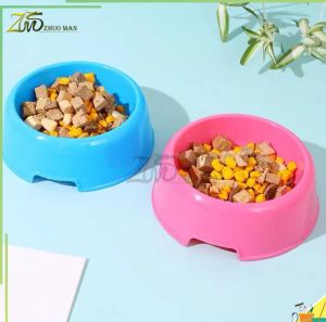 ชามอาหารสุนัข ชามใส่อาหารแมว ชามอาหารสัตว์เลี้ยง ชามแมว ชามหมา ทรงกลม สีสันน่ารัก น้ำหนักเบา ทำความสะอาดง่าย