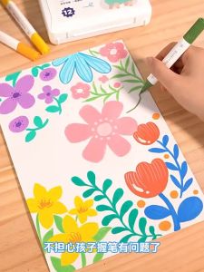 Bell toys ปากกามาร์กเกอร์อะคริลิค 2 หัว สีน้ํา ปากกาสี 2in1 ปากกาหลายสี ล้างออกง่ายไม่มีสารพิษ