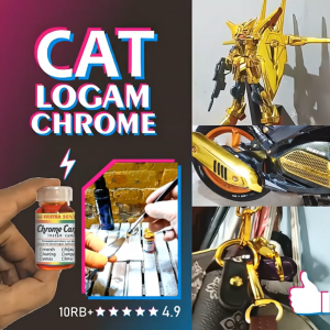 CAT LOGAM CHROME EMAS INSTAN
