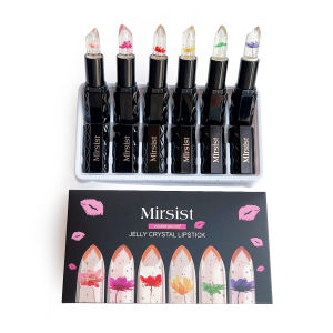 ชุดลิปสติกเปลี่ยนสีตามอุณหภูมิ 6 ชิ้น คริสตัลเจลลี่ ติดทนนาน บำรุงริมฝีปาก ลดเลือนริ้วรอย ฟื้นฟูและบำรุงริมฝีปาก
