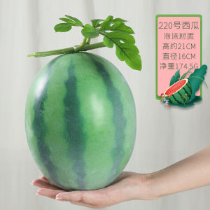Artificial Watermelon Fake Watermelon Fruit Toy Model Props Black Beauty Kirin Melon Big Watermelon Fruit Shop Decoration