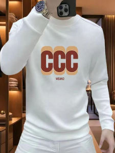 Áo Nỉ Cổ Tròn in Chữ Dài Tay Thường Ngày Cho Nam Áo Khoác Ngoài Mùa Thu 2025 Áo Nỉ Cotton Thoải Mái Thường Ngày Cho Nam