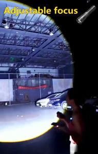 【กลางคืนกลายเป็นกลางวัน】ไฟฉายเดินป่า ไฟฉายแรงสูง ไฟฉายledชาร์จได้ ไฟฉายแรงสูงไกล ซูมแบบยืดไสลด์แบบกลไก ระยะยิงไกลพิเศษ5km จอแสดงผลดิจิตอลอิเล็กทรอนิกส์