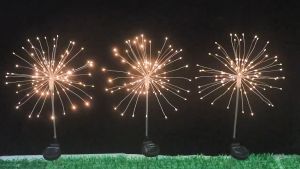 Dây Đèn Led Năng Lượng Mặt Trời Chống Thấm Nước Trang Trí Sân Vườn 120/90LED