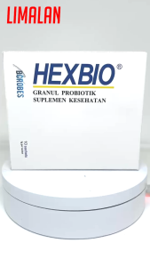 Hexbio Granul Probiotik Suplemen Kesehatan Untuk Pencernaan Dan Lambung Isi 10 Sachet 100% ORIGINAL