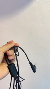 HALF FACE HELMET EARPIECE FOR WALKIE TALKIE ( NARROW HEAD )