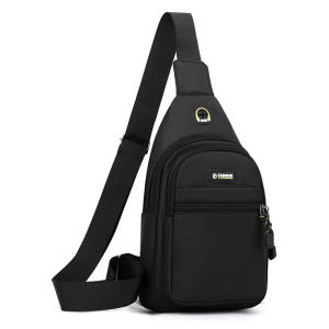 Business Casual Oxford Cloth Mens Crossbody Bag Single Shoulder Bag Canvas Leisure Sports Small Backpack Trendy Korean Style