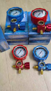 Đồng hồ nạp đo gas có dầu chống rung kim gãy kim đồng hồ sạc gas máy lạnh chuyên dụng cho gas lạnh máy lạnh tủ lạnh ô tô hàng sịn
